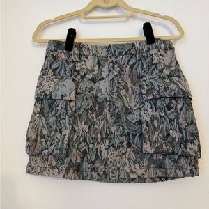 Sofie the Label Floral Tapestry Mini Cargo Skirt, Spring Outfit, Mini Skirt